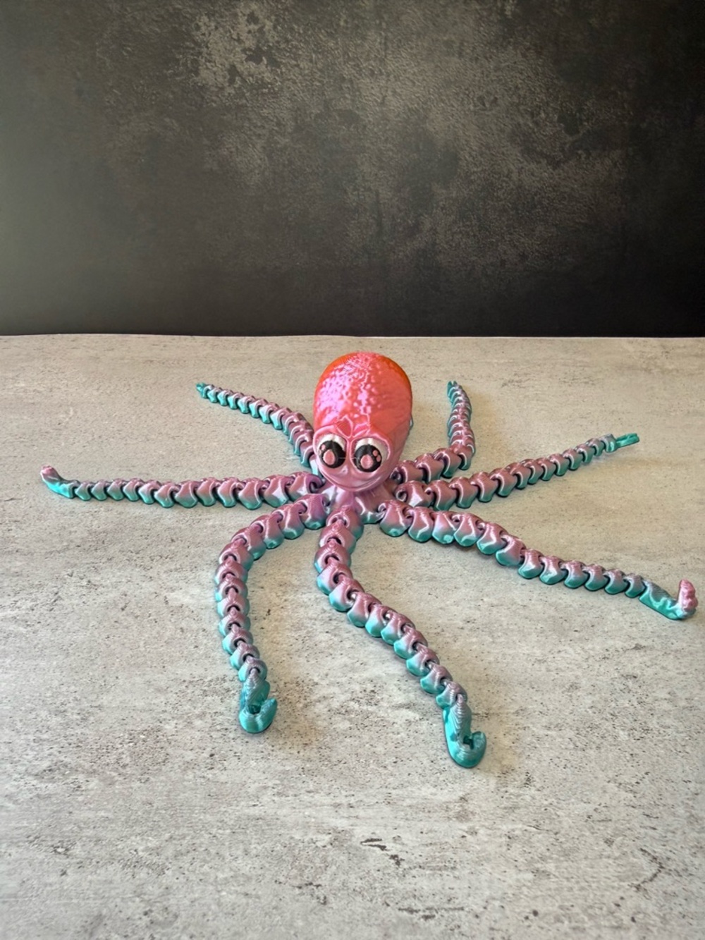 3D Printed Articulated Octopus Flexible Fidget Toy Cute Desk Decor
